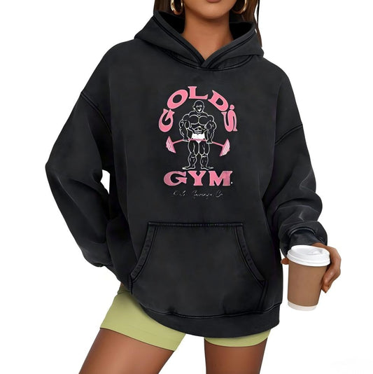 Vintage Gold’s Gym Washed Hoodie PT399