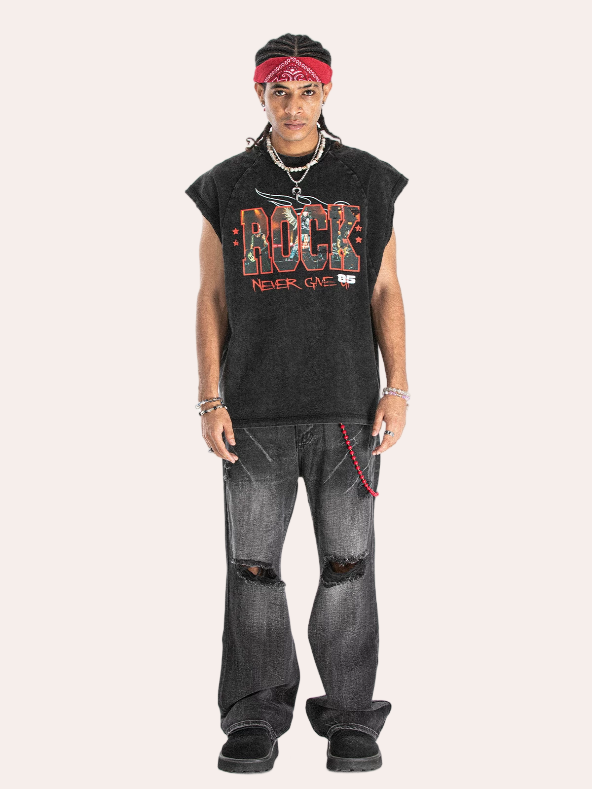 Vintage Retro Graphic Washed T-shirt