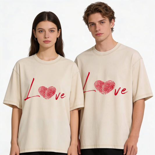 Fingerprint Love Washed T-Shirt PT376