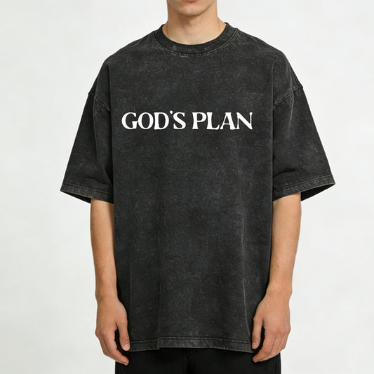 God's Plan Washed T-Shirt PT401