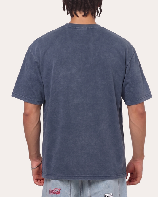 Vintage Navy Blue Essential Washed T-shirt