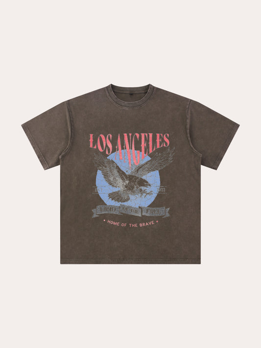 Vintage Distressed Los Angeles Washed T-shirt