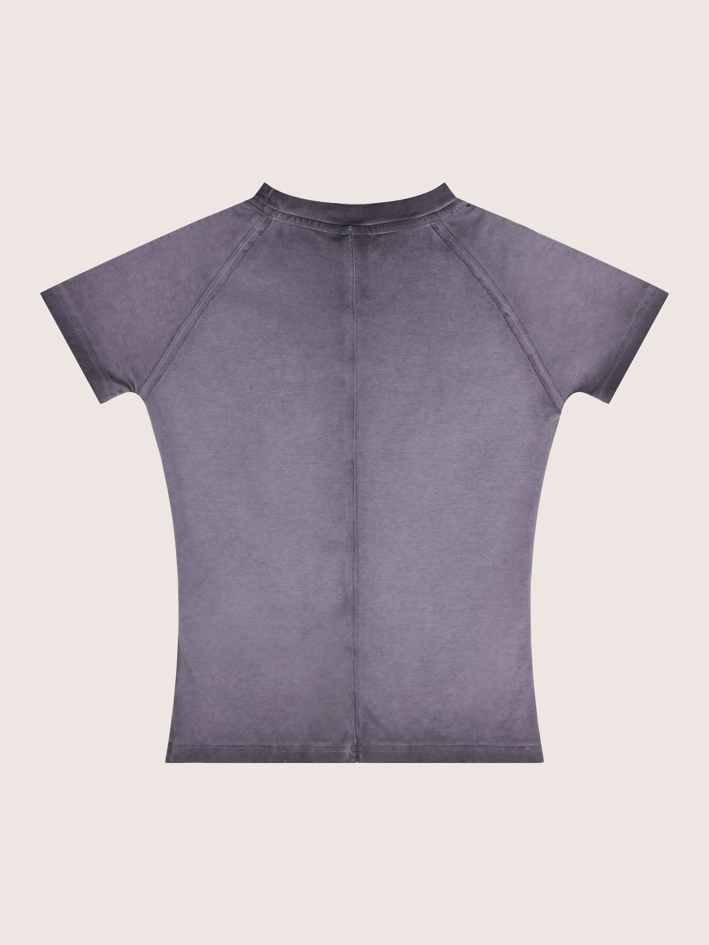 Able Print Minimalist Washed Purple Baby Tee
