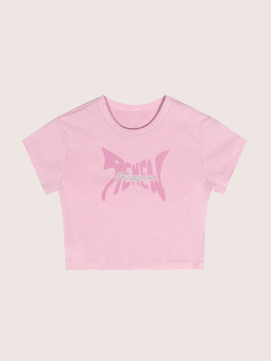 Y2K Acid Wash Butterfly Graphic Baby Tee