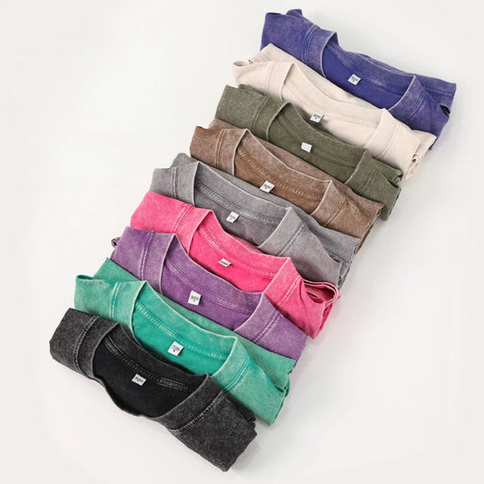 Heavy-Wash vs Regular Cotton Tee — What’s the Real Difference?