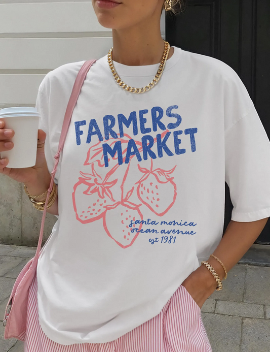 Summer Relaxed Vibe Print T-shirt PT432