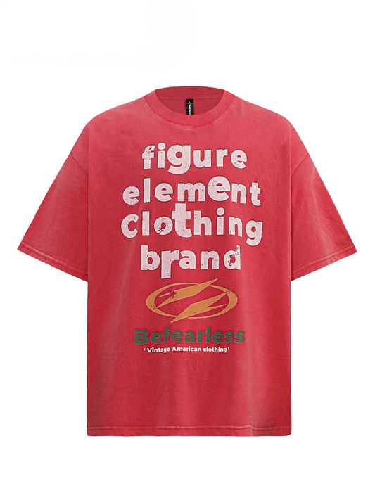 Vintage Red Washed Graphic T-Shirt