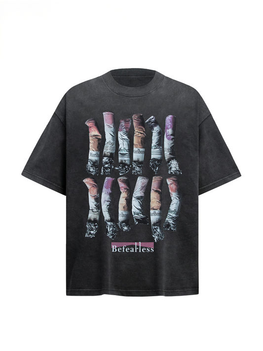 Snake Graphic Vintage Washed T-Shirt