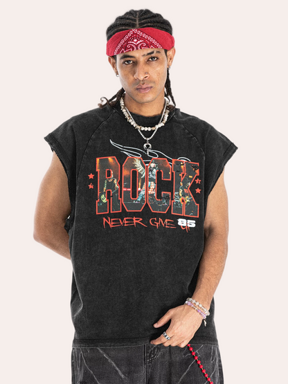 Vintage Retro Graphic Washed T-shirt