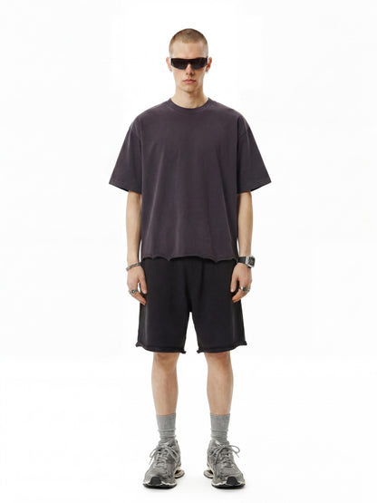 Vintage Purple  Essentials Washed T-shirt Distr002