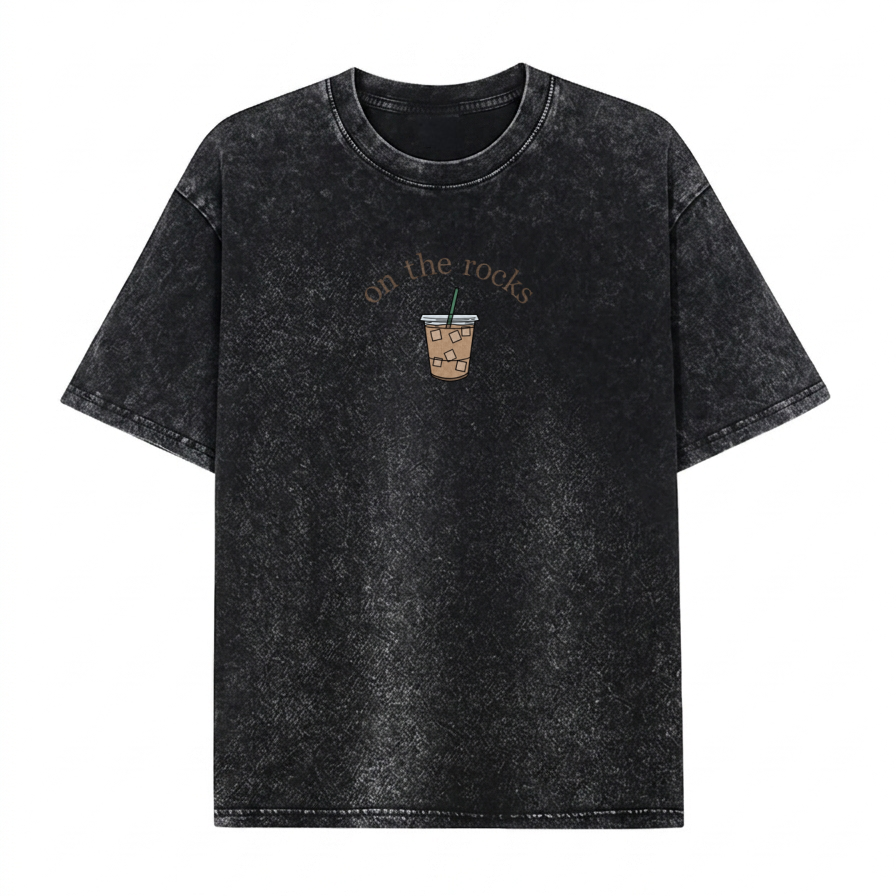 Boldoodle On the Rocks" Iced Coffee Wash Shirt PT467