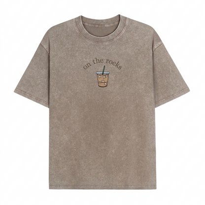 Boldoodle On the Rocks" Iced Coffee Wash Shirt PT467