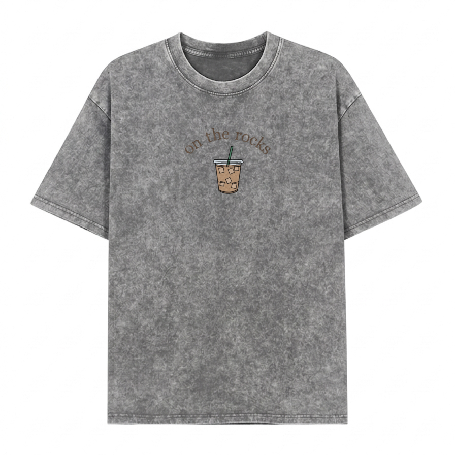 Boldoodle On the Rocks" Iced Coffee Wash Shirt PT467