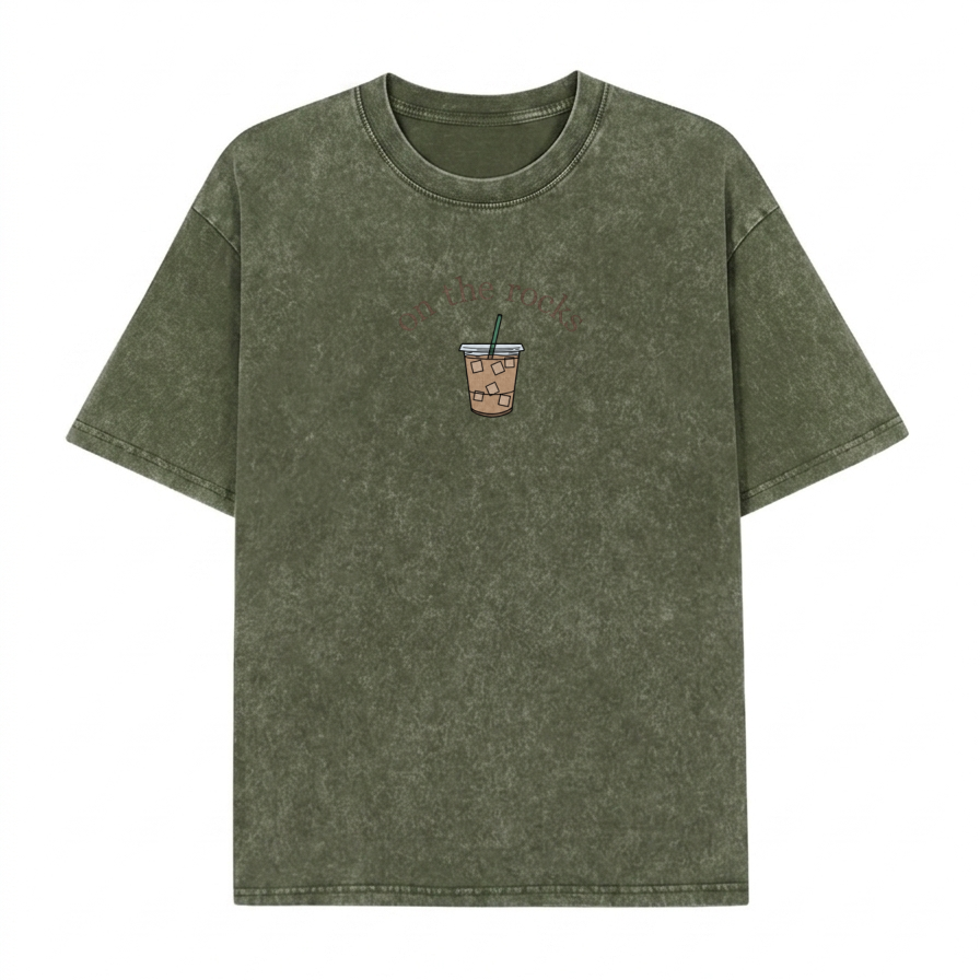 Boldoodle On the Rocks" Iced Coffee Wash Shirt PT467