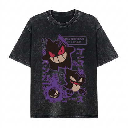 Boldoodle "Wild Gengar Appeared" Wash Shirt PT464