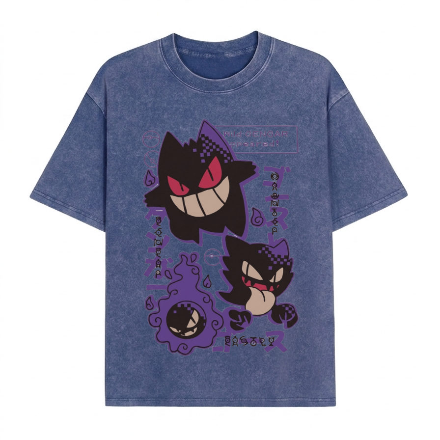 Boldoodle "Wild Gengar Appeared" Wash Shirt PT464