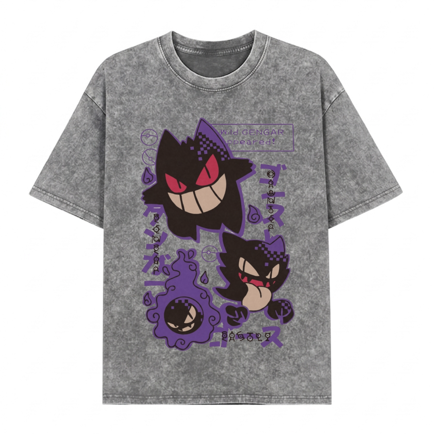 Boldoodle "Wild Gengar Appeared" Wash Shirt PT464