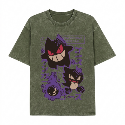 Boldoodle "Wild Gengar Appeared" Wash Shirt PT464