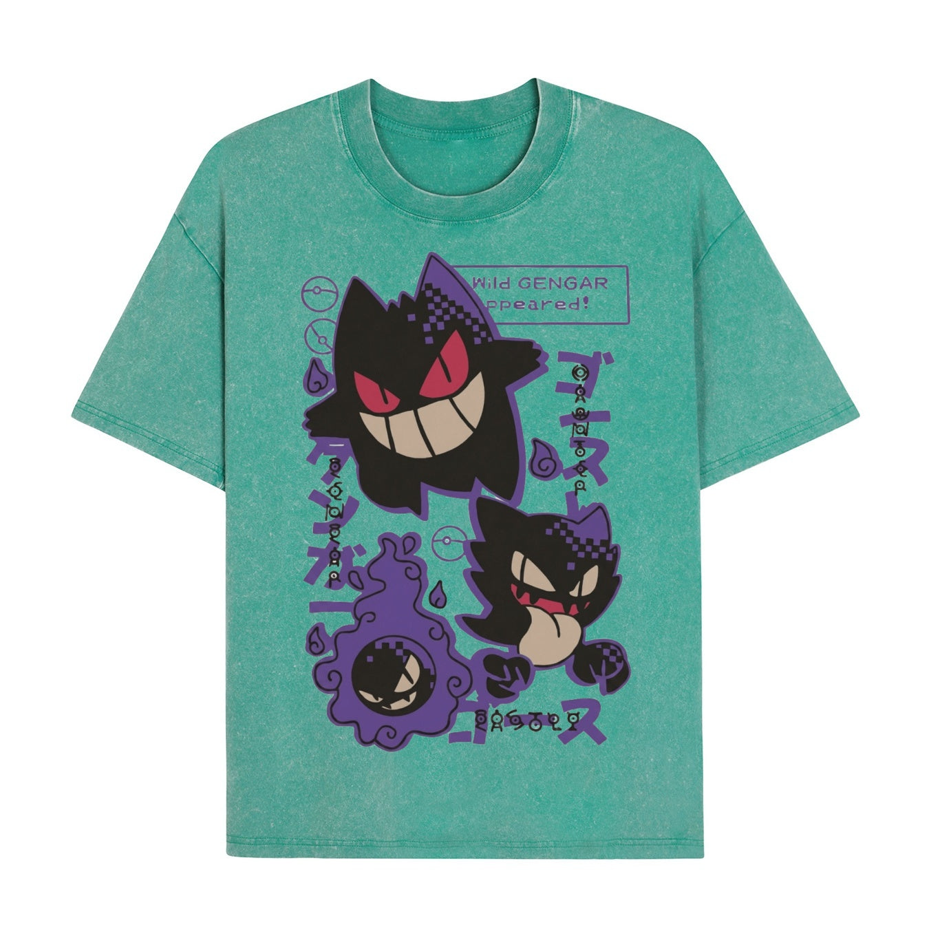 Boldoodle "Wild Gengar Appeared" Wash Shirt PT464