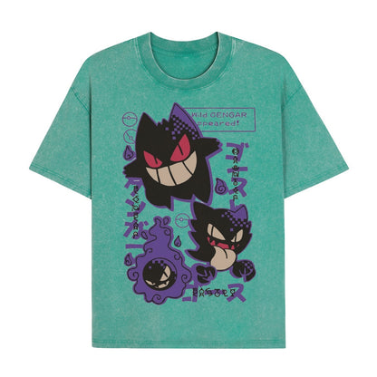 Boldoodle "Wild Gengar Appeared" Wash Shirt PT464