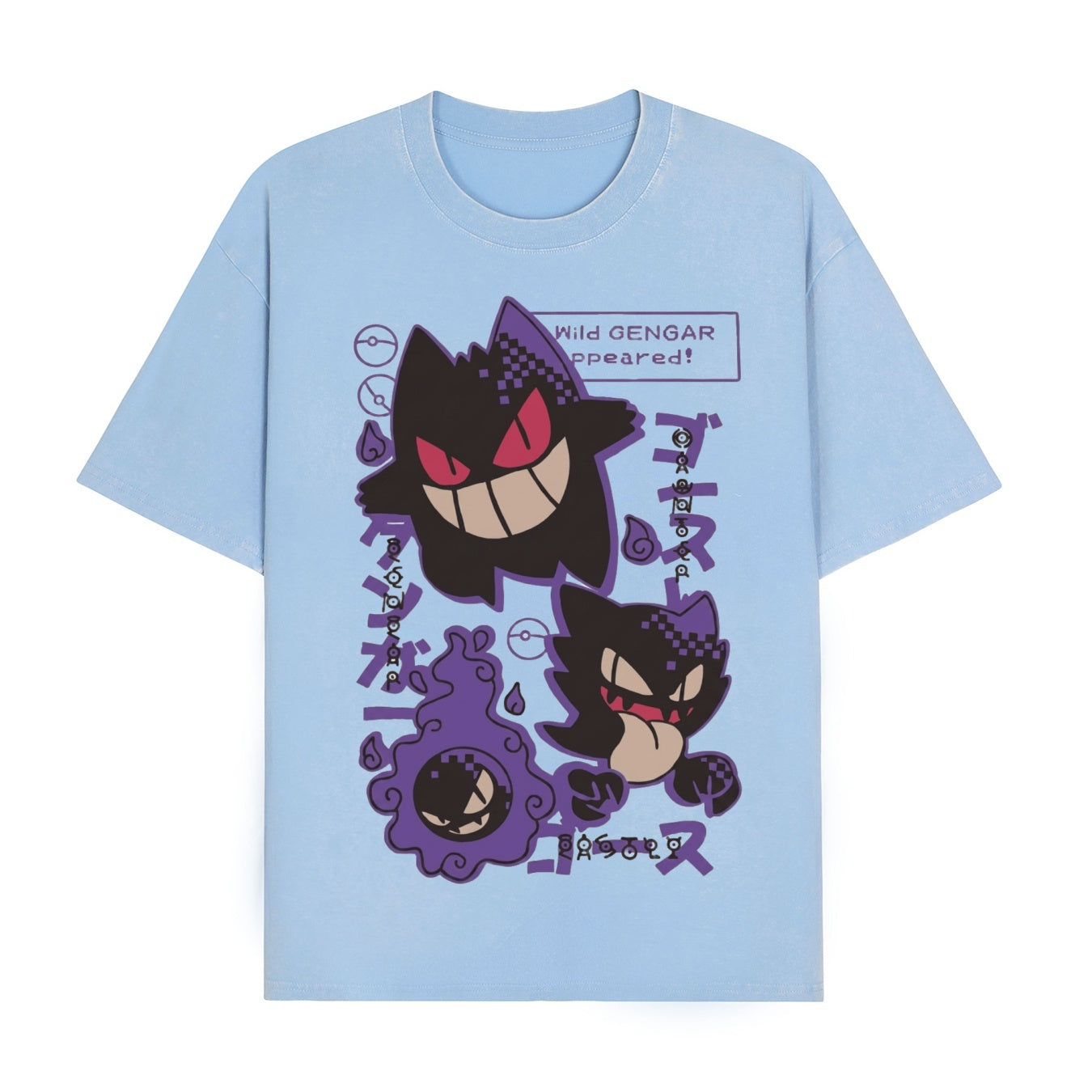 Boldoodle "Wild Gengar Appeared" Wash Shirt PT464
