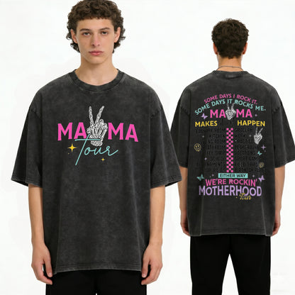 Boldoodle MAMA Tour Motherhood Wash Shirt PT465