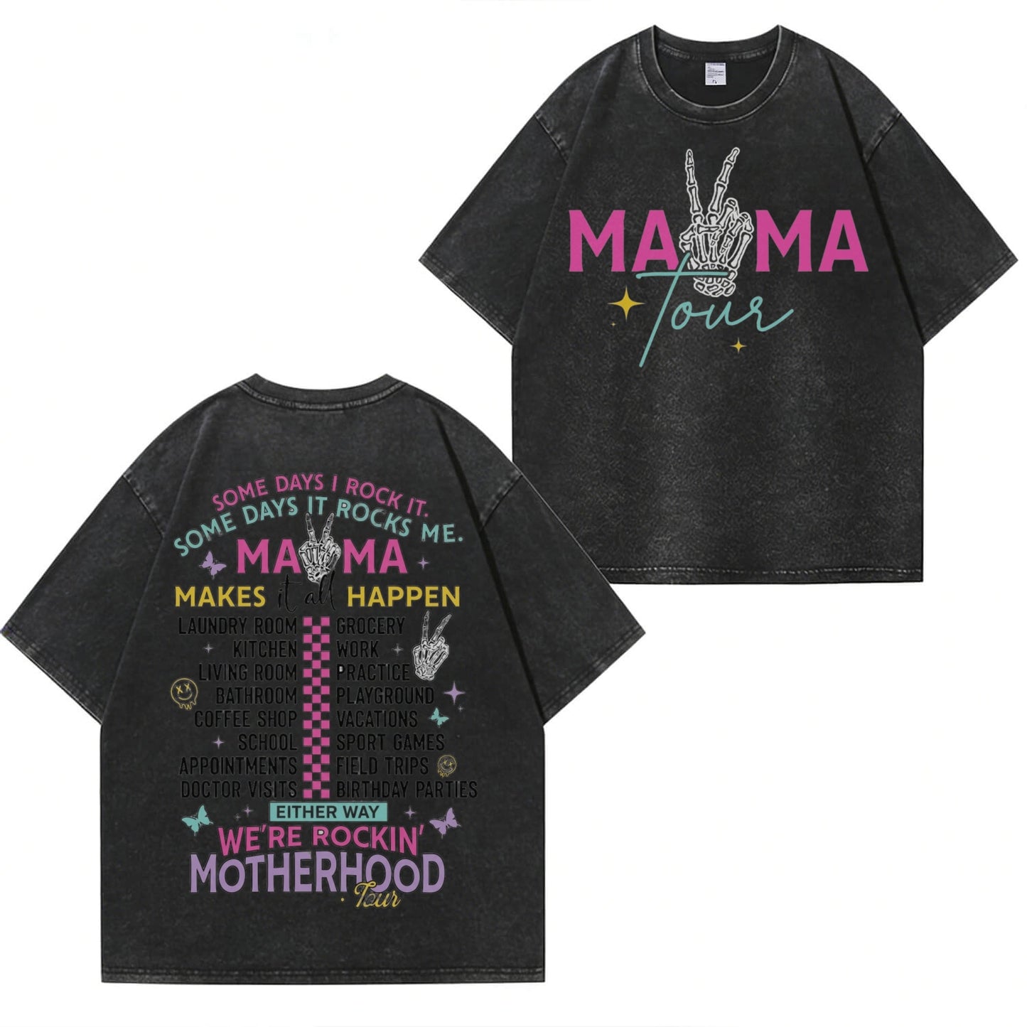 Boldoodle MAMA Tour Motherhood Wash Shirt PT465
