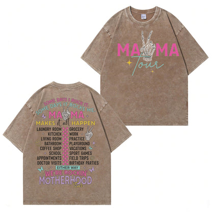 Boldoodle MAMA Tour Motherhood Wash Shirt PT465