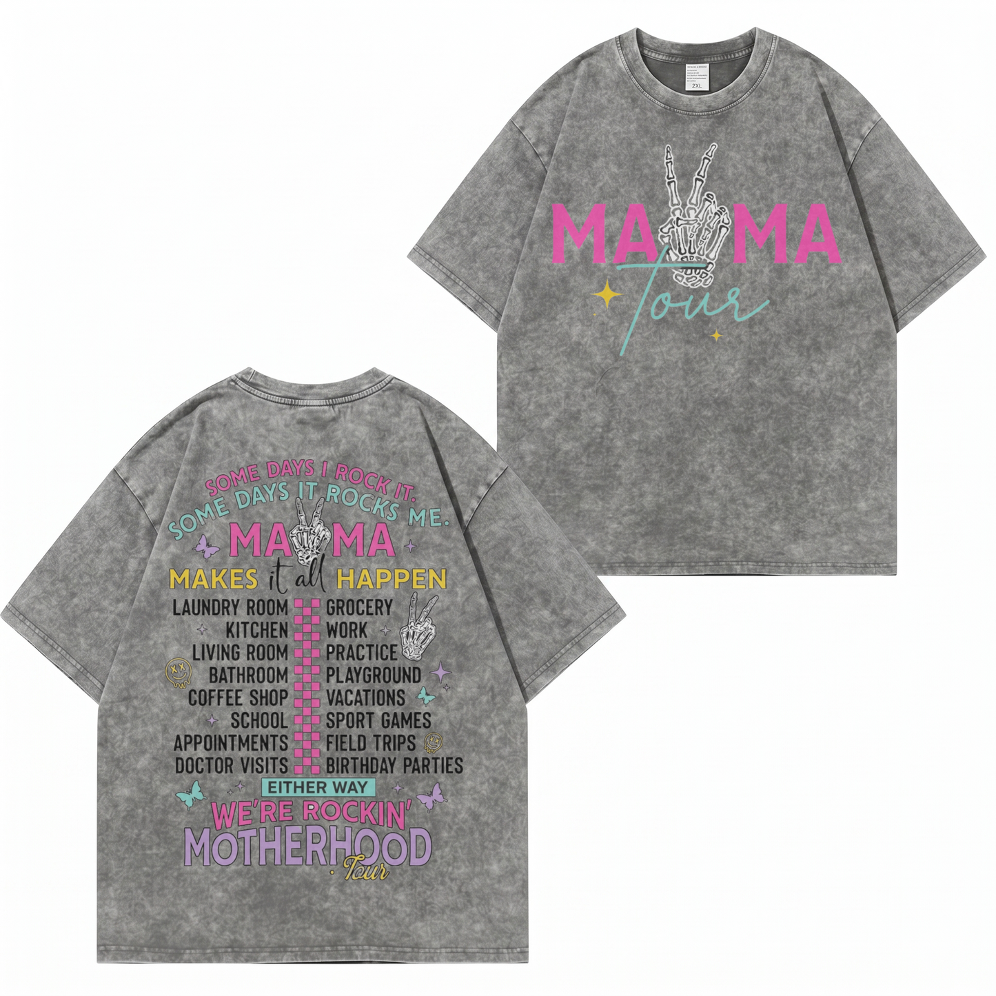 Boldoodle MAMA Tour Motherhood Wash Shirt PT465