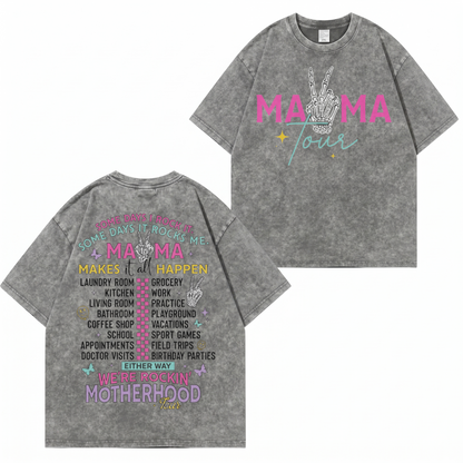 Boldoodle MAMA Tour Motherhood Wash Shirt PT465
