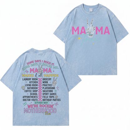 Boldoodle MAMA Tour Motherhood Wash Shirt PT465