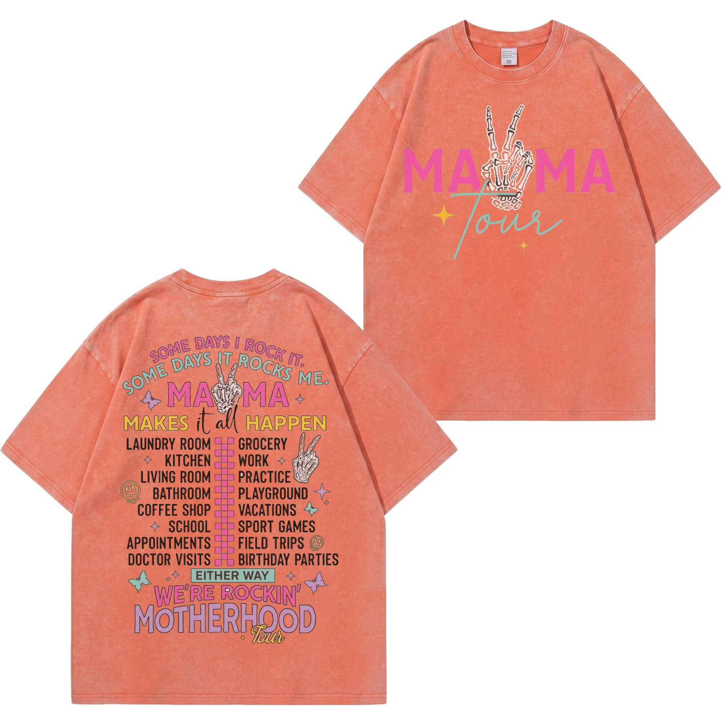 Boldoodle MAMA Tour Motherhood Wash Shirt PT465