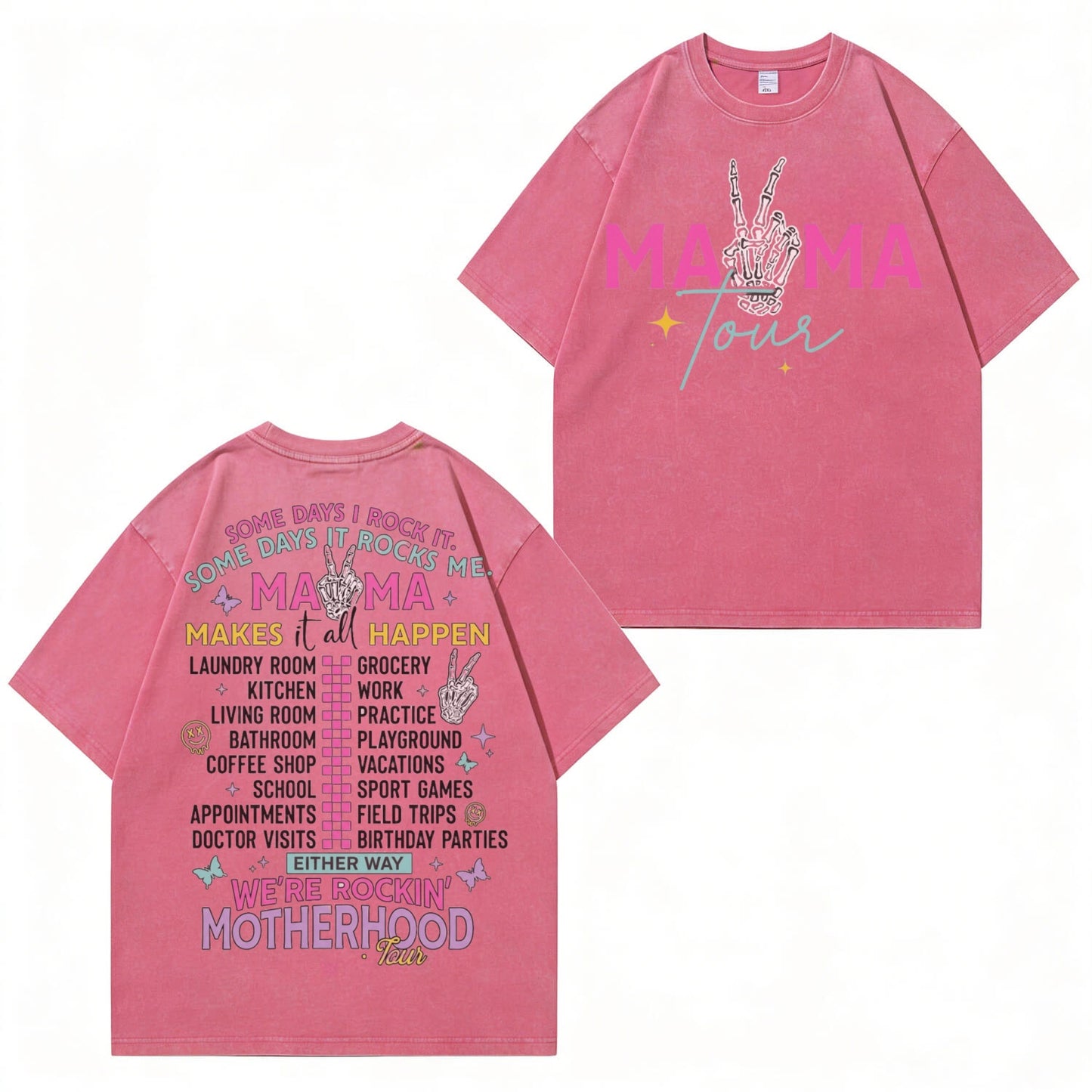 Boldoodle MAMA Tour Motherhood Wash Shirt PT465