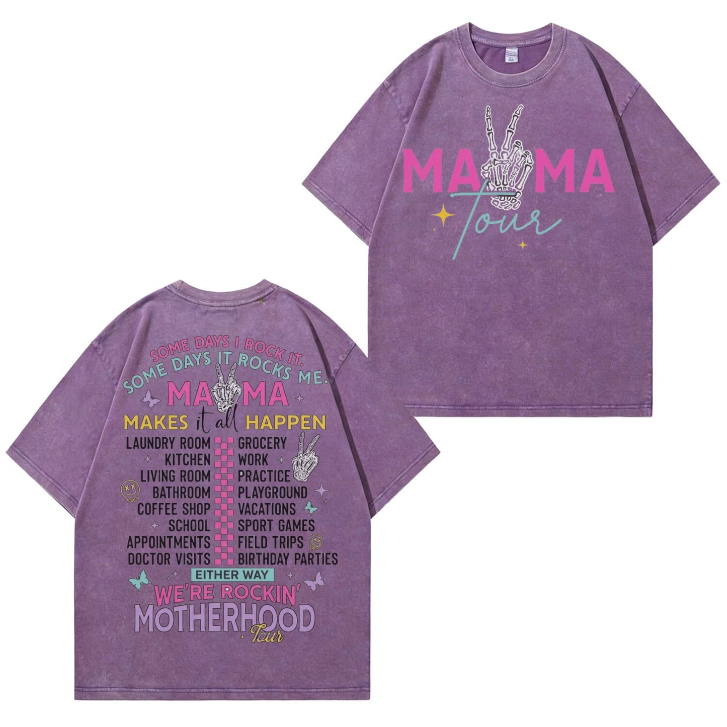 Boldoodle MAMA Tour Motherhood Wash Shirt PT465