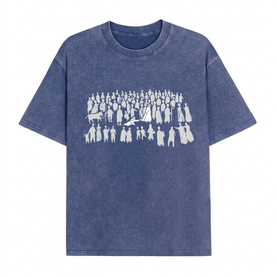 Boldoodle By His Wounds Christian Washed T-Shirt PT470