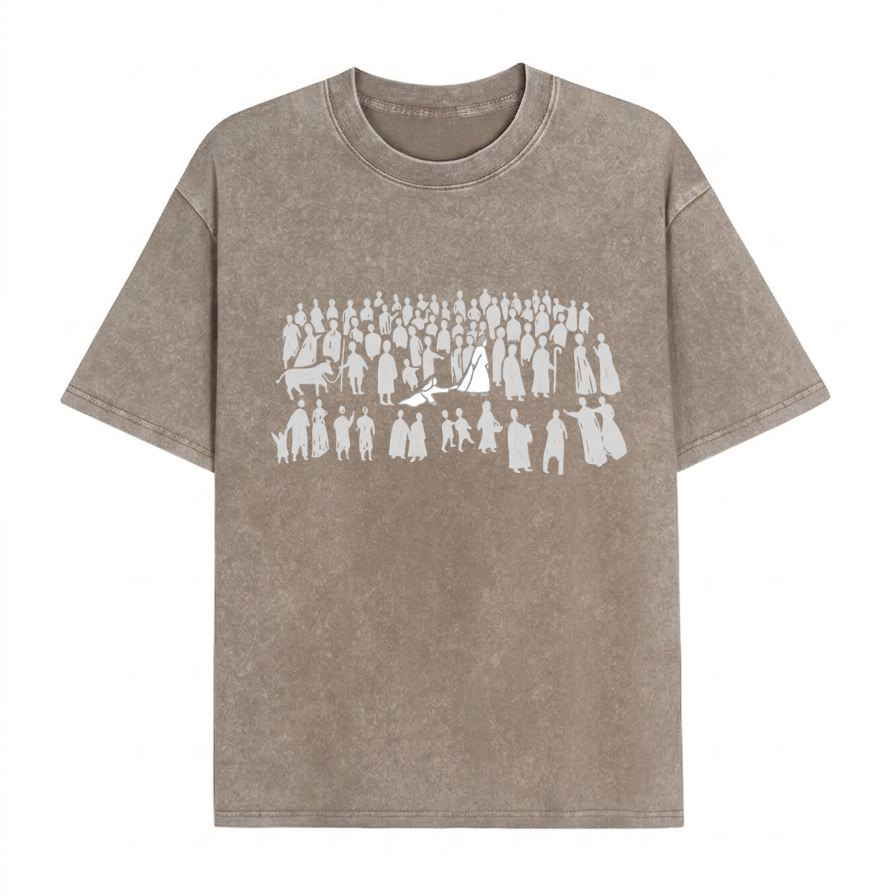 Boldoodle By His Wounds Christian Washed T-Shirt PT470