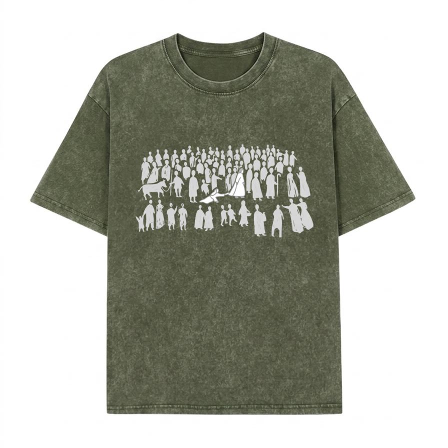 Boldoodle By His Wounds Christian Washed T-Shirt PT470