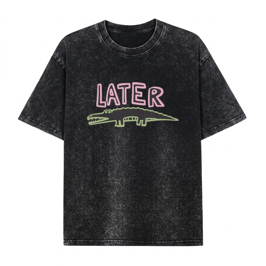 Boldoodle Later Gator Graphic Washed PT471