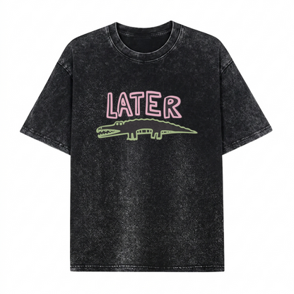 Boldoodle Later Gator Graphic Washed PT471
