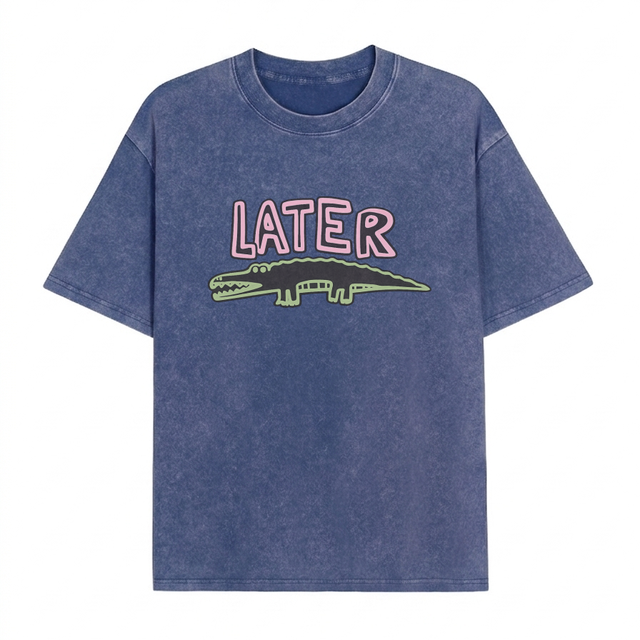 Boldoodle Later Gator Graphic Washed PT471