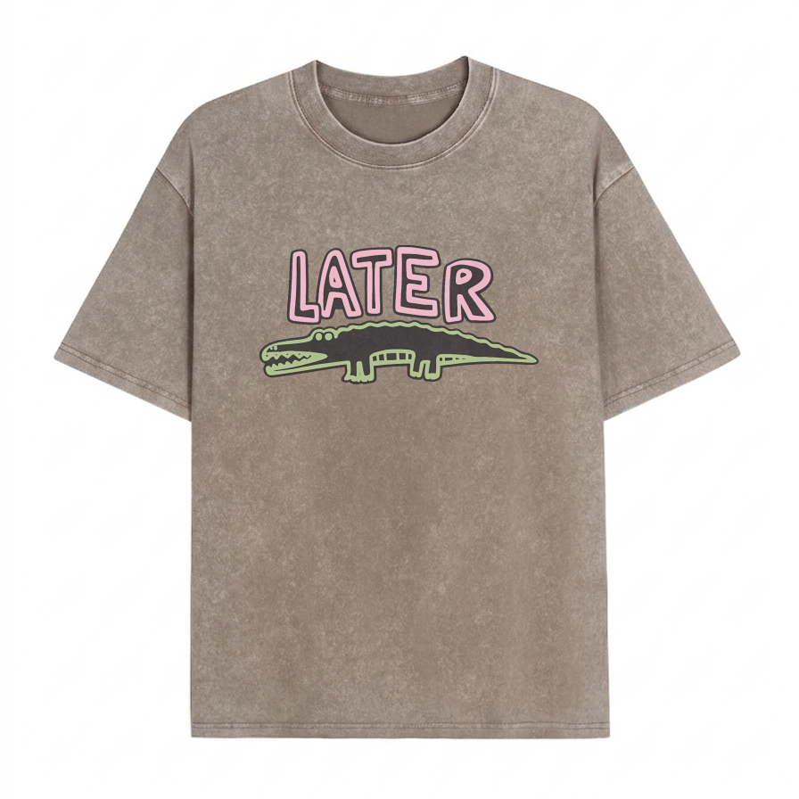 Boldoodle Later Gator Graphic Washed PT471