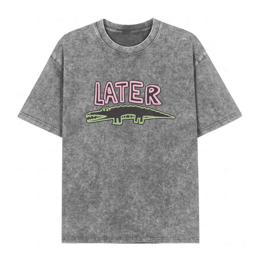 Boldoodle Later Gator Graphic Washed PT471