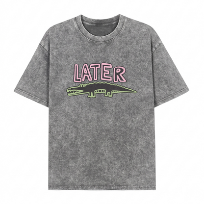 Boldoodle Later Gator Graphic Washed PT471