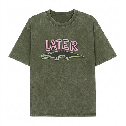 Boldoodle Later Gator Graphic Washed PT471