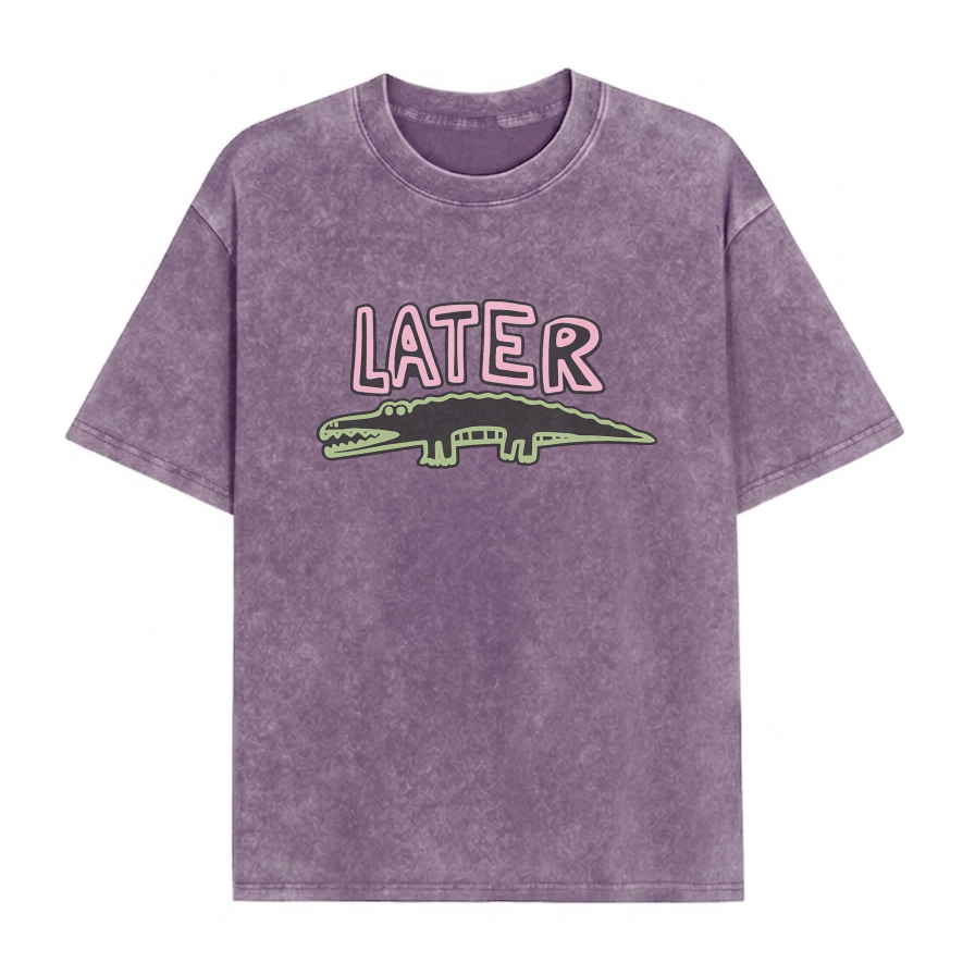 Boldoodle Later Gator Graphic Washed PT471