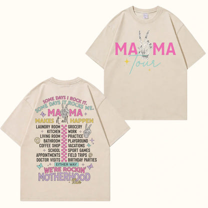 Boldoodle MAMA Tour Motherhood Wash Shirt PT465