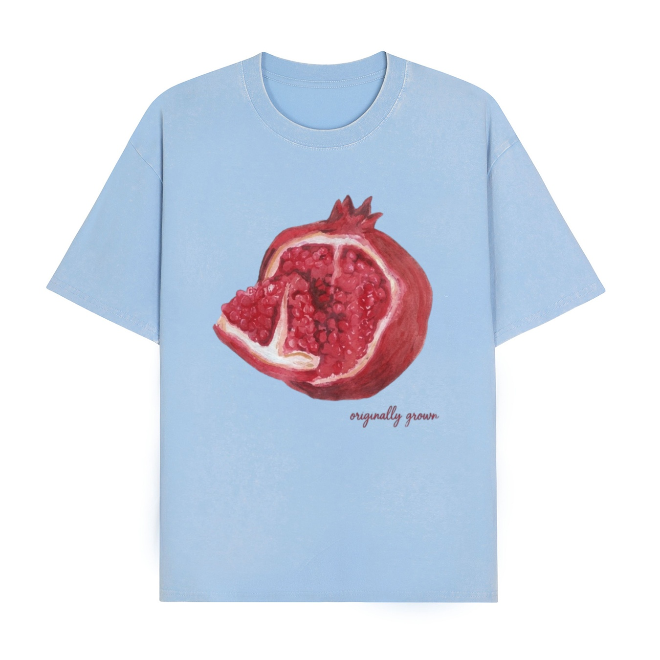 Boldoodle Pomegranate Graphic Washed T-Shirt PT444