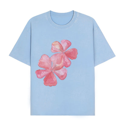 Boldoodle Summer Flower Graphic Washed T-Shirt PT445
