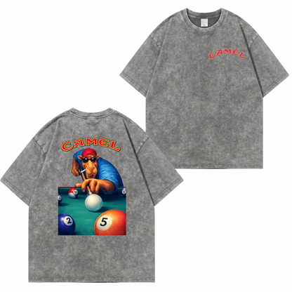 Camel Pool Player Washed T-Shirt PT450