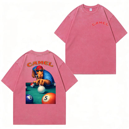 Camel Pool Player Washed T-Shirt PT450